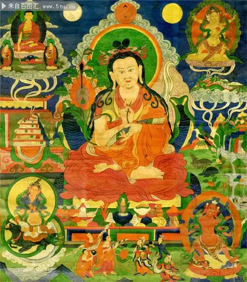 米拉日巴尊者唐卡图片