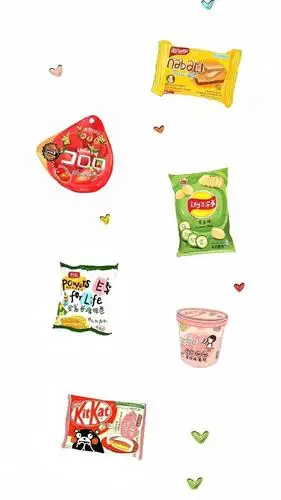 多彩壁纸253期|9张可爱零食壁纸背景图!