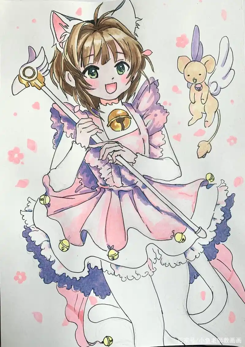 动漫人物小樱绘画步骤