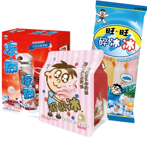 旺旺冰品全家福共16支1085ml吸吸冰冻痴组合网红冰淇淋雪糕碎冰冰棒棍