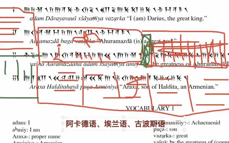 古波斯语 1 字母-又穷又非又咸-默认收藏夹-哔哩哔哩视频