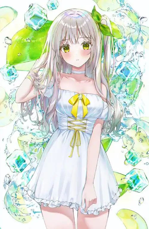 画师绘制水果味美少女草莓少女很可爱葡萄女孩很清纯