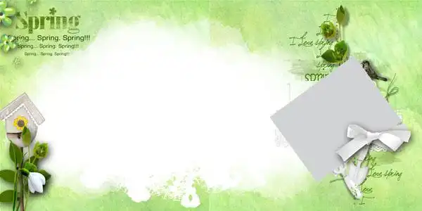 12月更新影楼儿童相册模板spring春系列儿童相册psd模板免费下载一(共