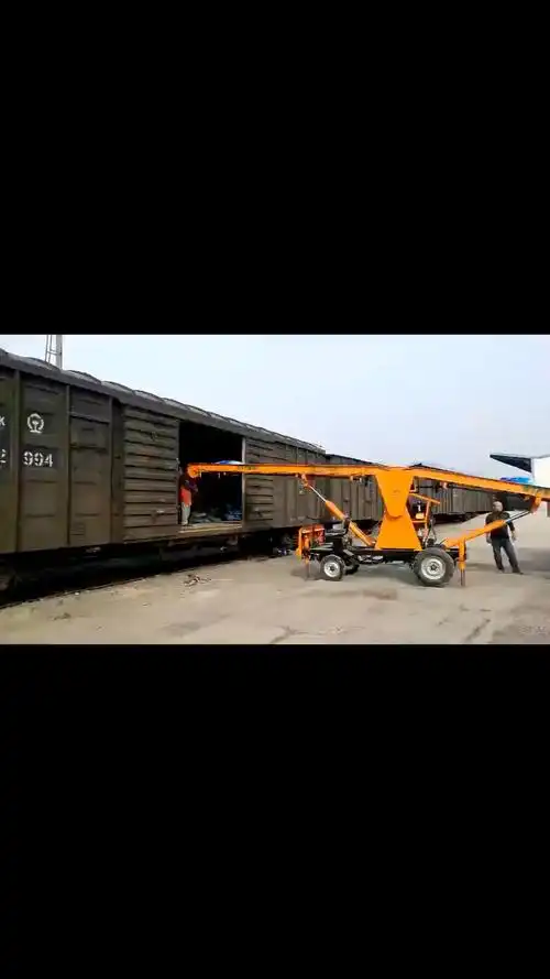 双翼装卸输送机 卸车神器 火车装卸机 货车装卸输送机-度小视