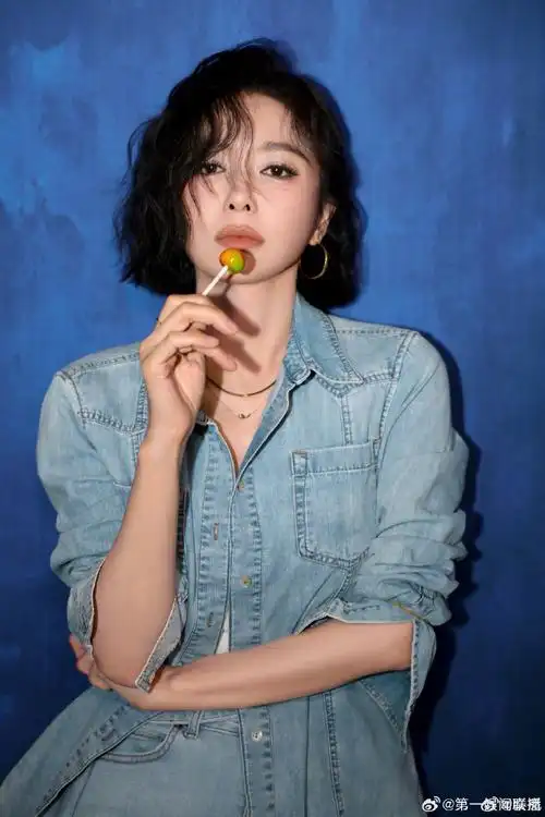 秦岚短发羊毛卷