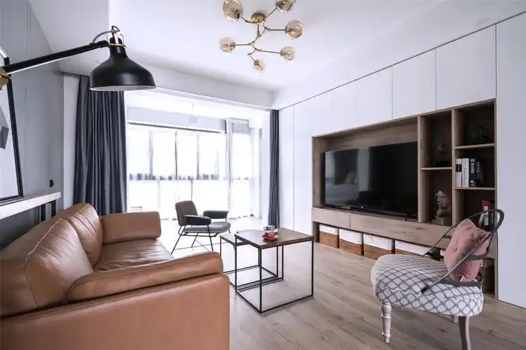 121㎡新房,现代北欧风格调的装修,喜欢它的收纳设计!