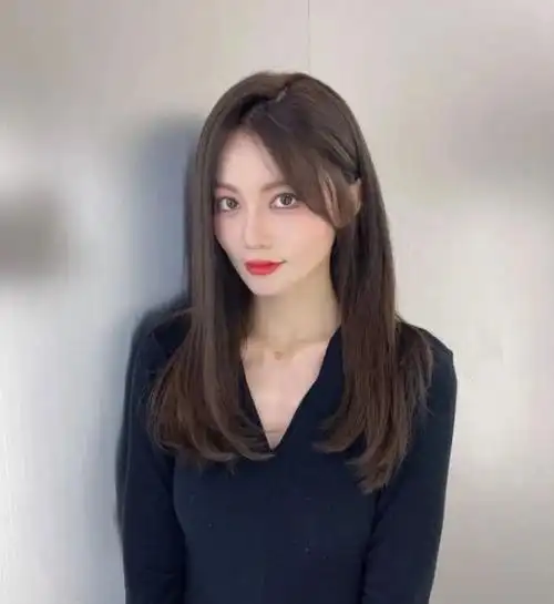 不染不烫直发披发发型 清新又甜美巨显气质_直发发型 - 美发站