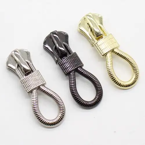 麻花拉链头广东金属拉链头5号8号拉头服饰箱包装饰拉头圆环拉头