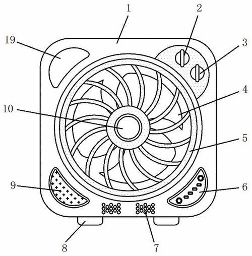 一种生活用防尘电风扇的制作方法