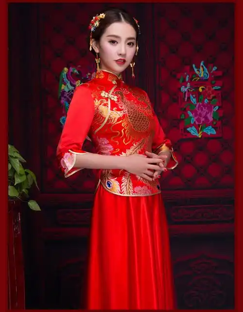 转载红色新娘装娶来新媳妇