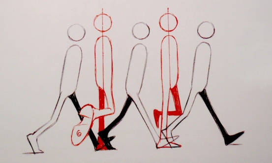 三维角色走路动画图解