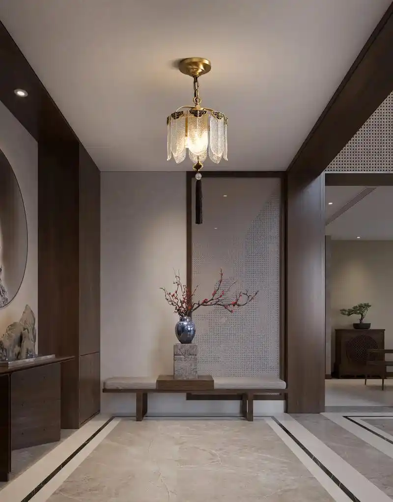 新中式过道门厅装修案例--新中式过道灯.新中式过道灯● l - 抖音
