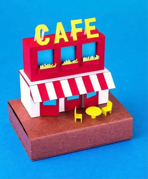 色彩立体纸艺作品分享 diy手工灵感