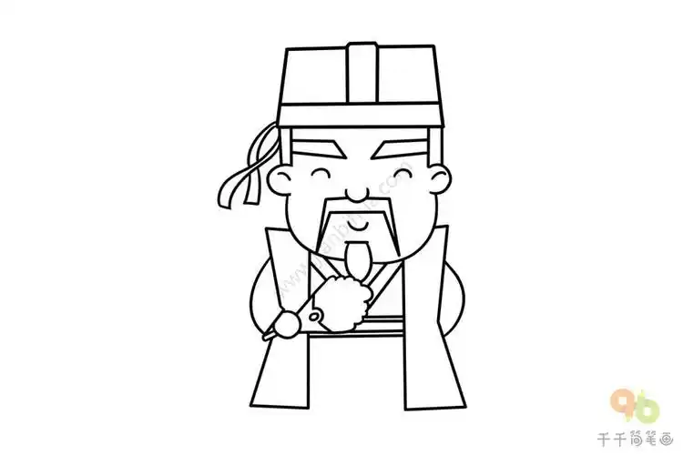 水浒传人物吴用简笔画