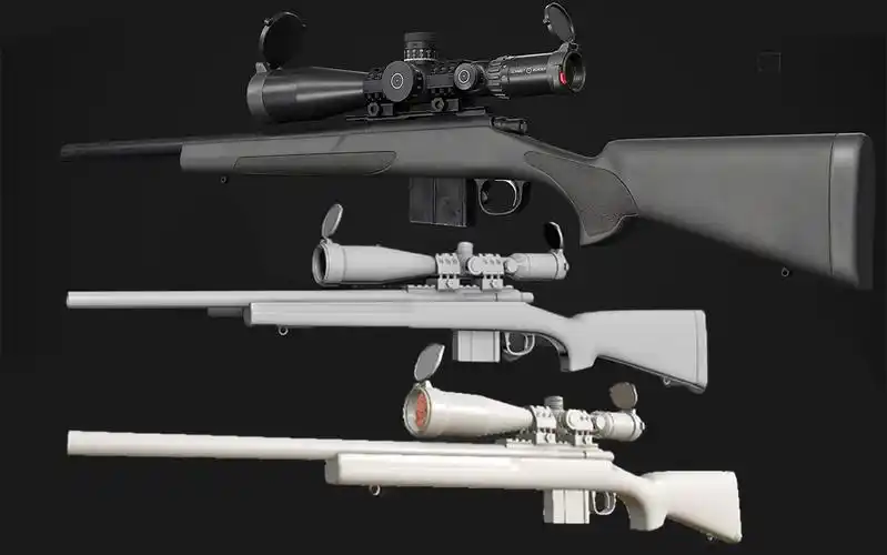 【3dmax武器建模】次时代游戏道具枪械教学,模型布线到材质贴图渲染全