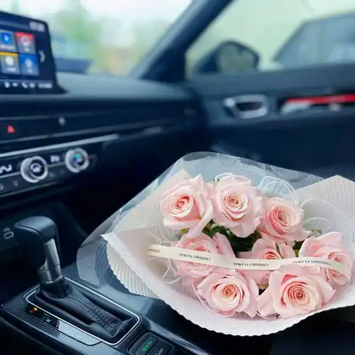 石家庄花店千寻花店闺蜜提车花束