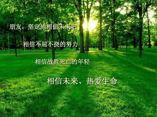 相信未来(诗朗诵背景ppt)