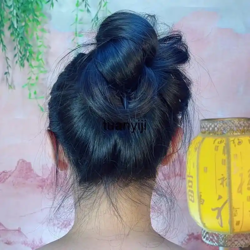 6.19#盘发 #长发 #发髻.2023.6.19 - 抖音