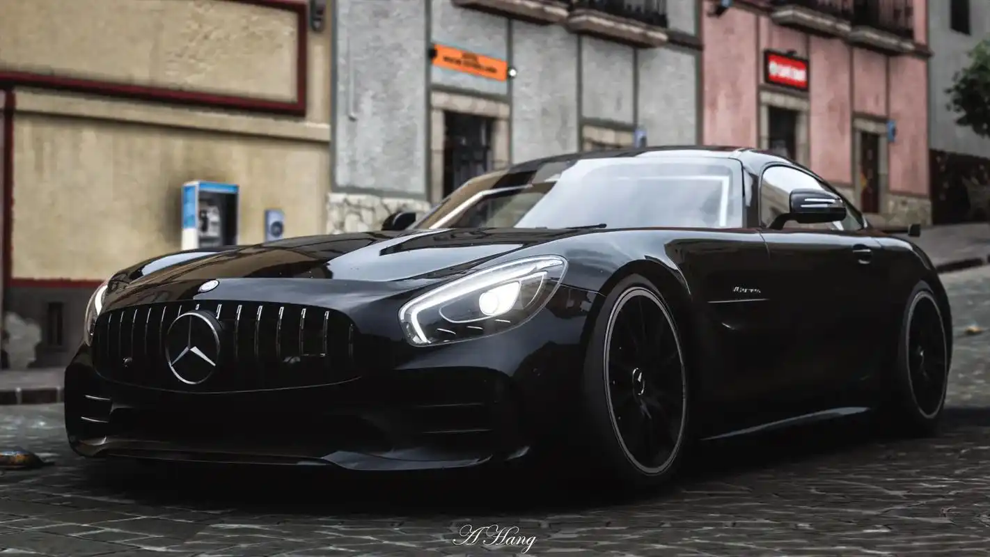 地平线摄影 #地平线5 #amggtr - 抖音