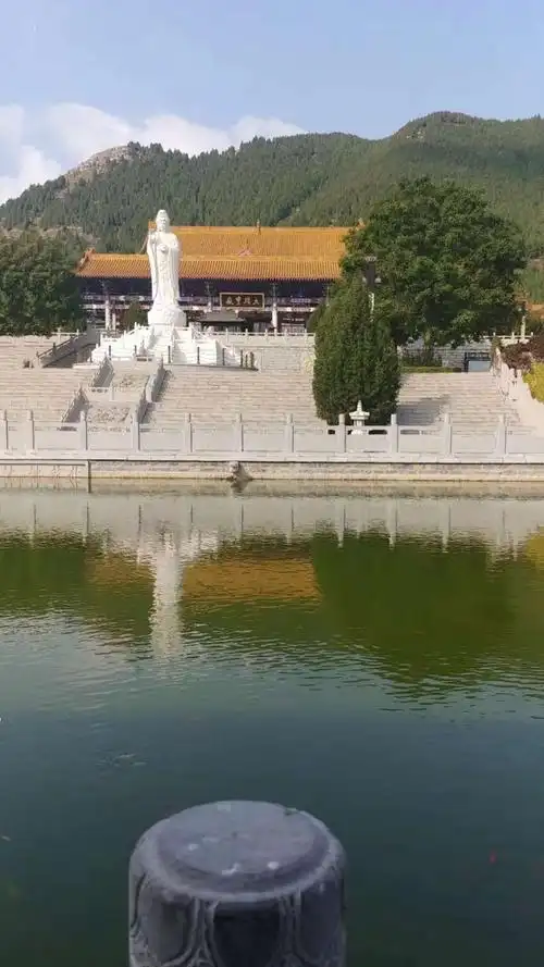 看到化龙池(老百姓叫它放生池),我们才明白,寺前广场为什么会有商