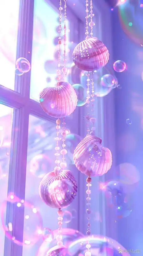 紫色梦幻贝壳壁纸