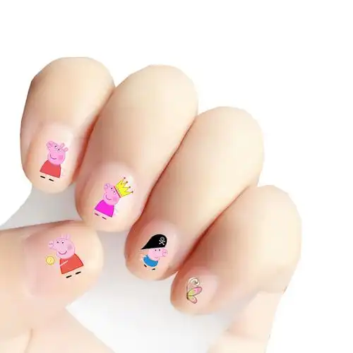 小猪佩奇儿童卡通指甲贴 1元券