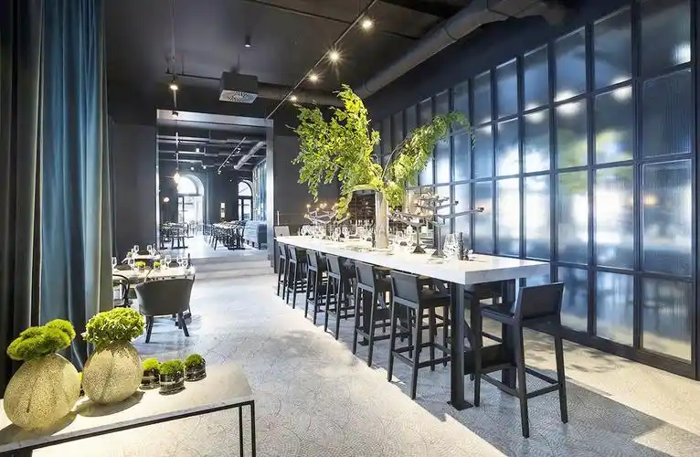 成都简欧风格西餐厅吧台设计装修图片