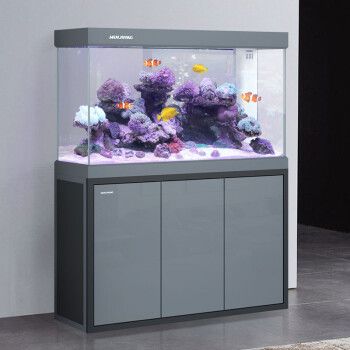 闽江(minjiang)超白鱼缸水族箱免换水造景客厅底滤超白玻璃生态水族箱