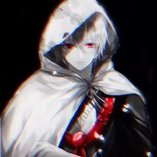 丧头像男女头像黑白红眼调色头