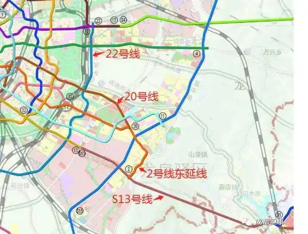 成都地铁20号线站点详细位置汇总