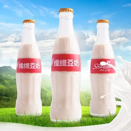 维维豆奶饮料粗粮五谷杂粮早餐晚餐休闲玻璃玻璃瓶含乳饮料