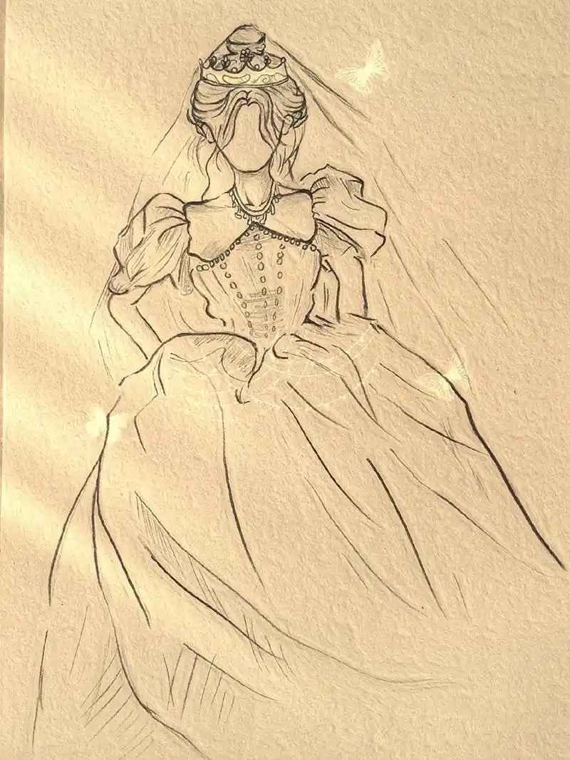 下午好~简单好看的婚纱简笔画教程来啦~"穿婚纱是每个女孩子的梦想但