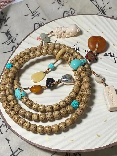 星月菩提搭配猛犸的貔貅好可爱