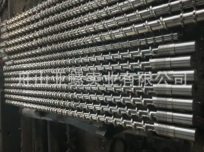 38crmoala挤出机单螺杆 pvc管材挤出机单螺杆 镀铬防腐蚀螺杆