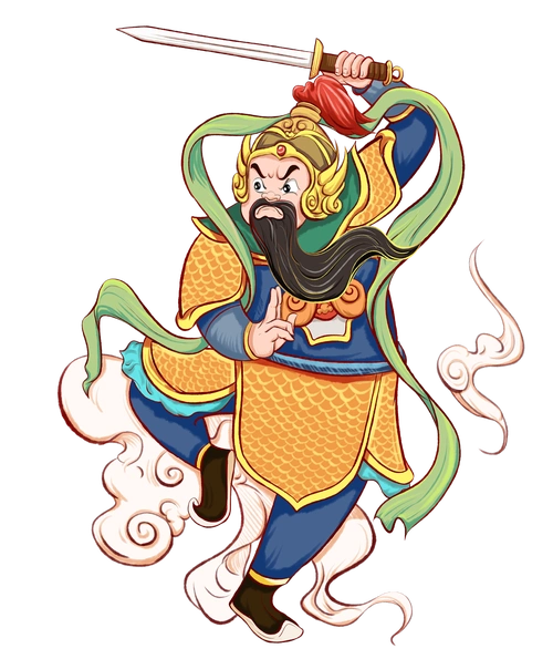 2021年牛年新年门神桌面壁纸