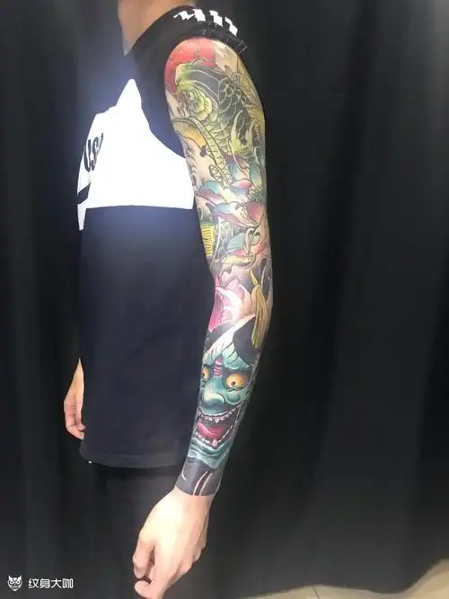 花臂_纹身图案手稿图片_盛剑波的纹身作品集