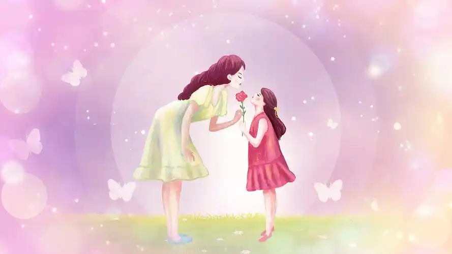 4k唯美温馨母亲节母亲歌曲视频背景ae模板母亲节背景——母亲