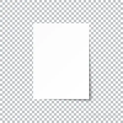 透明背景上有阴影的白色空白纸页.矢量 eps10