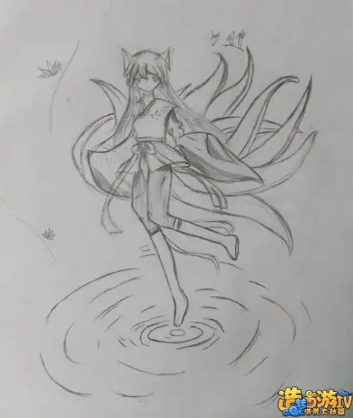 第2页萌萌九尾狐简笔画妲己九尾狐狸简笔画q版q版九尾狐少女简笔画