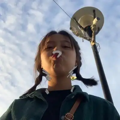 扎两个小辫子发型的可爱清纯头像,女生头像图片-回车桌面