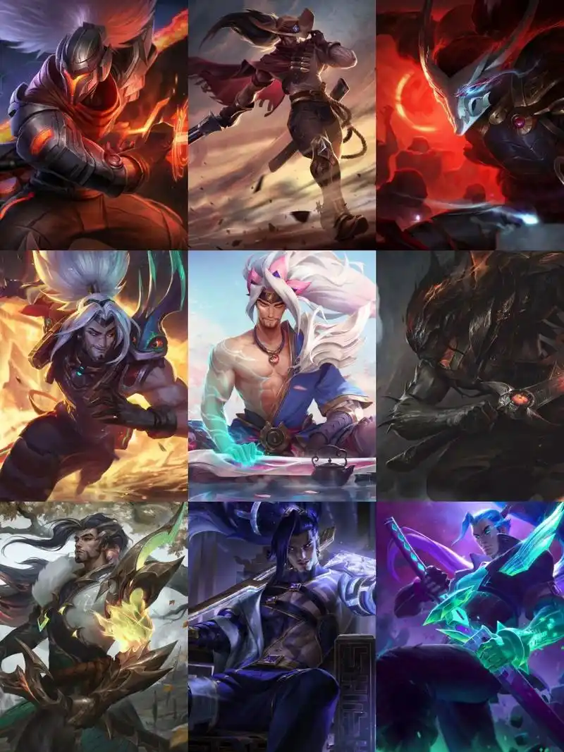 全皮肤原画丨疾风剑豪─亚索 15张端游原画  出新皮肤后持续更新 主页