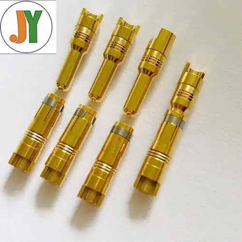 加工订制大电流插头公母插针 实心铜针 接插件 pin针 表面镀金