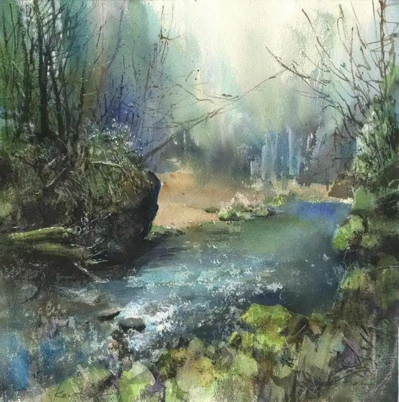 日本水彩画家kanta harusaki作品欣赏