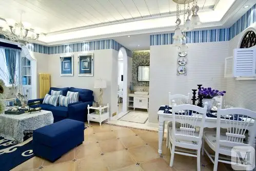 1万161㎡地中海四房装修地中海装修效果图(荣盛城)