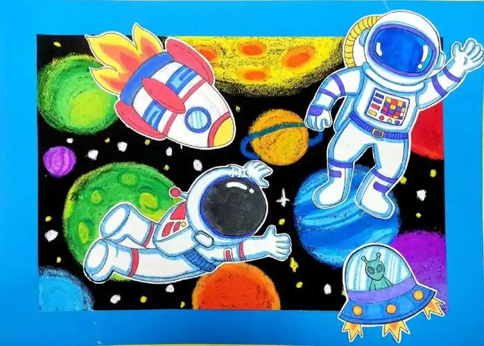 探索太空主题儿童画