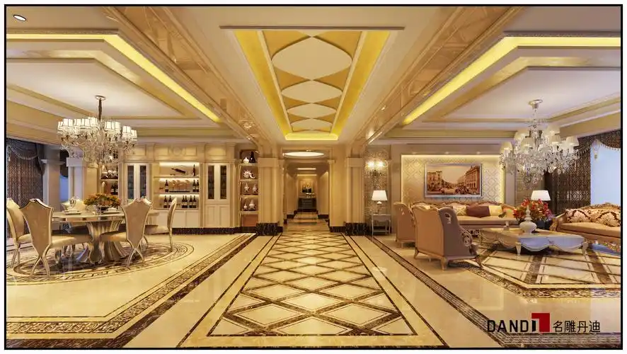 古典欧式 别墅 和谐温馨 华贵典雅 气势宏伟 客厅图片来自名雕丹迪在