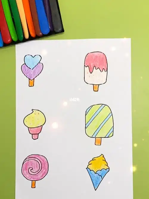 冰淇淋简笔画