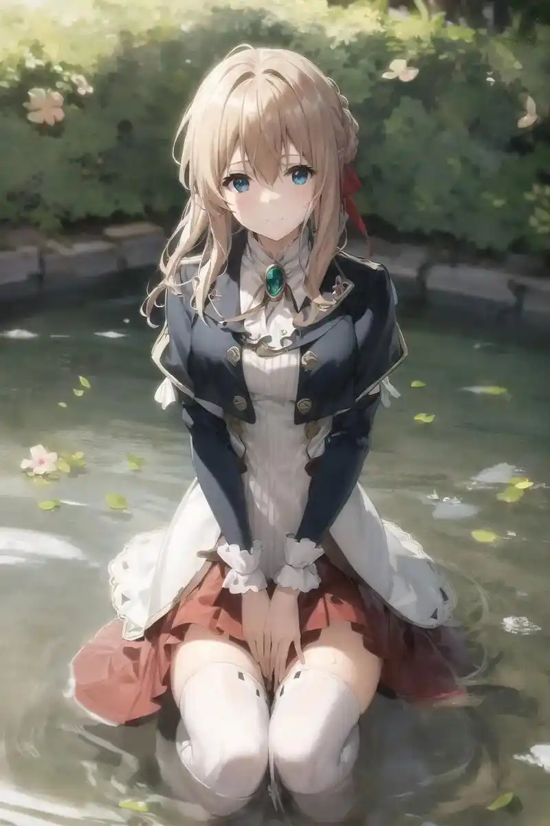 我也想看她笑.#薇尔莉特 #紫罗兰永恒花园 #高清壁纸无水印 - 抖音