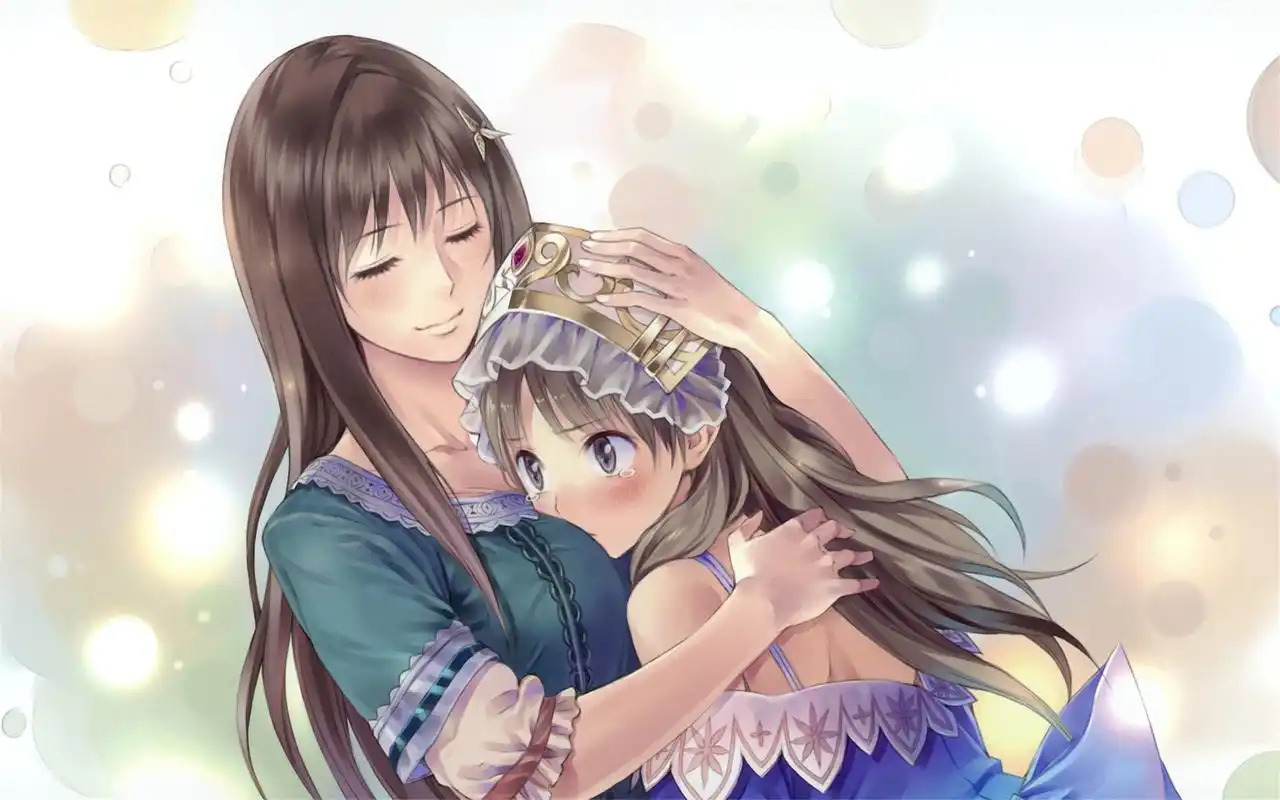 精美的手绘卡通可爱动漫人物唯美图片桌面壁纸高清(1)