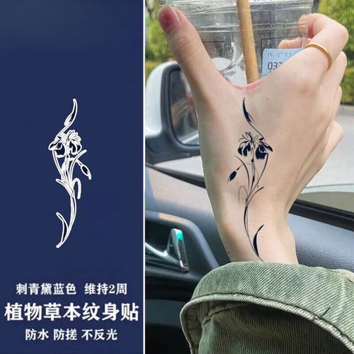 朵安芬淡雅清新小素花果汁纹身贴草本半永久手腕 防水持久小图案 a243